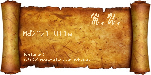 Mözl Ulla névjegykártya